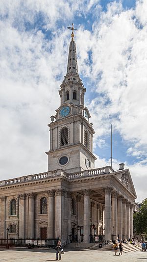 Iglesia de San Martín en los Campos, Londres, Inglaterra, 2014-08-11, DD 164 (brightened)