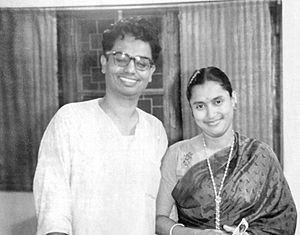 Munier Chowdhury and his wife before 1950