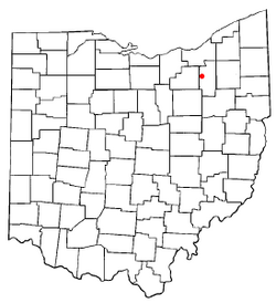 Location of Ghent, Ohio