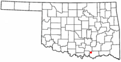 Location of Silo, Oklahoma