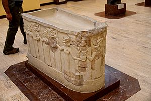 Sacred basin, a gift from Gudea to the temple of Ningirsu. From Girsu, Iraq. 2144-2122 BCE. Ancient Orient Museum, Istanbul