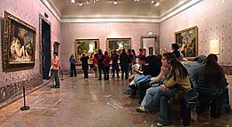 Sala de Tiziano en el Museo del Prado