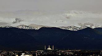 Snow-capped Margalla Hills, Islamabad, Pakistan