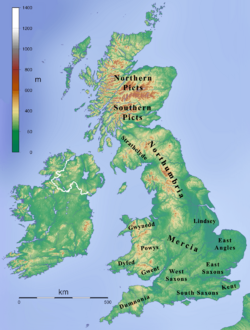 British kingdoms c 800