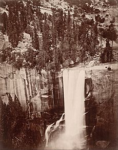 Eadweard Muybridge - Pi-Wi-Ack (Shower of Stars), Vernal Fall, 400 Feet, Valley of Yosemite - Google Art Project