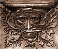 Etching of Vendome Green Man misericord