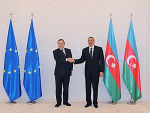 Ilham Aliyev and President of the European Commission Jose Manuel Barroso held a one-on-one meeting 2