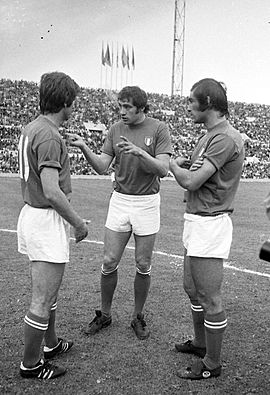 Italy v Brazil (Rome, 1973) - Rivera, Chinaglia and Pulici