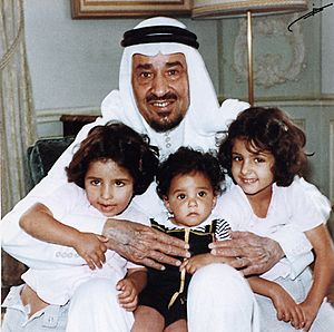 King Khalid with Grandchildren
