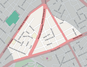 Street map of La Blanqueada