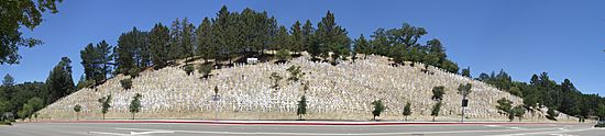 Lafayette hillside memorial--Panoramic