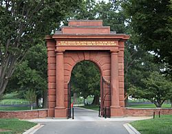 McClellan Gate - looking E - Arlington National Cemetery - 2011