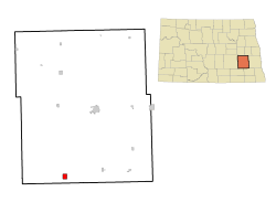 Location of Litchville, North Dakota