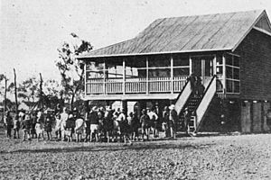 StateLibQld 1 109596 In the schoolyard of the Mount Isa State School, 1929