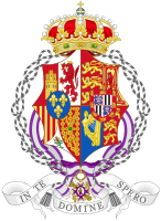 Coat of Arms of Victoria Eugenie of Battenberg as Dowager