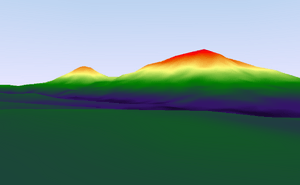 Digital terrain model of Battle Mountain based on ASTER data