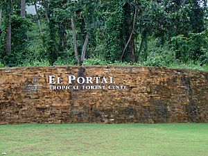 El Portal Rainforest Center of El Yunque National Forest in Puerto Rico