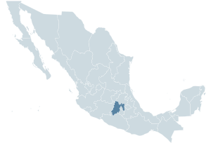 Location of State of Mexico within Mexico Country.