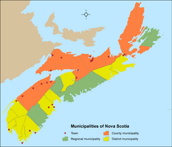Nova Scotia municipalities 2015