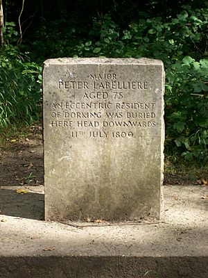 Peter Labelliere's grave, Box Hill