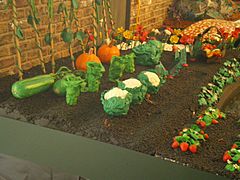 Plasticine garden veg