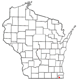 Location of Salem Lakes, Wisconsin