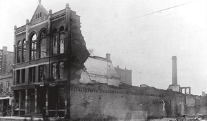 Aftermath of Milwaukees extensive Third Ward fire of 1892-10-28