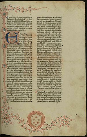 Augustinus - De civitate Dei, circa 1483 - 434232 a1r