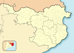 Mieres is located in Province of Girona