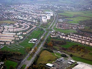 Great Western Road from the air (geograph 5599799)