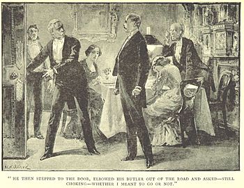 He then stepped to the door-illustration by wh overend for a strange elopement by w clarke russell