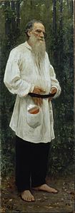 Ilya Repin - Leo Tolstoy Barefoot - Google Art Project