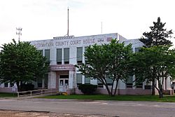 The Pushmataha County Courthouse in Antlers.