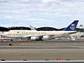 Saudi Arabian Government Boeing 747-468 HZ-HM1 at JFK Airport