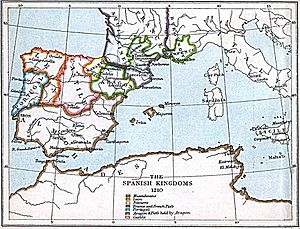 Spanish kingdoms 1210