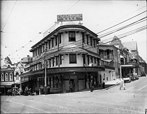 StateLibQld 1 106260 Orient Hotel on the corner of Queen and Ann Streets, Brisbane, 1936