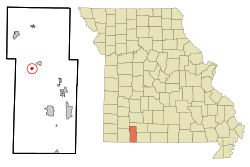 Location of McCord Bend, Missouri