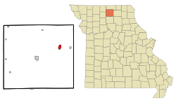 Location of Green City, Missouri