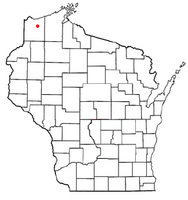 Location of Hawthorne, Wisconsin