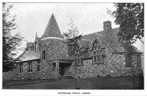 1899 Petersham public library Massachusetts