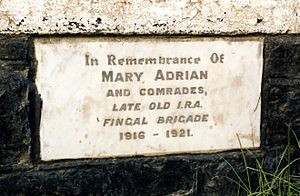 Adrian 'Old IRA' plaque, Oldtown, Co. Dublin