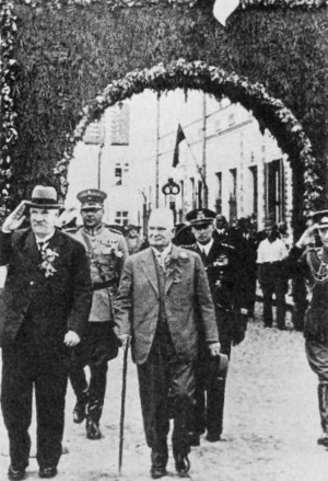 Finnish president Svinhufvud and Estonian Konstantin Päts 1936 in Narva