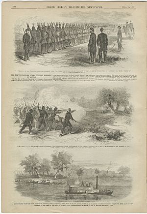 Frank Leslie’s Illustrated Newspaper with United States Colored Troop images