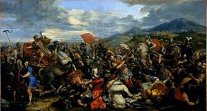 Jacques Courtois - Alexander the Great, victorious over Darius at the battle of Gaugamela
