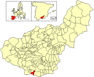 Location of Salobreña