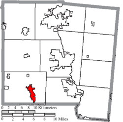 Location of West Milton in Miami County