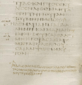 Mark 16 first lines, Codex Sinaiticus