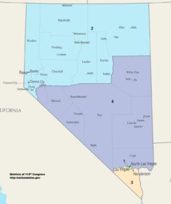 Nevada Congressional Districts, 113th Congress