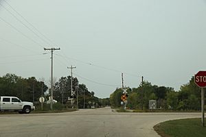Main intersection in Pensaukee