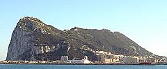 Rock of Gibraltar northwest